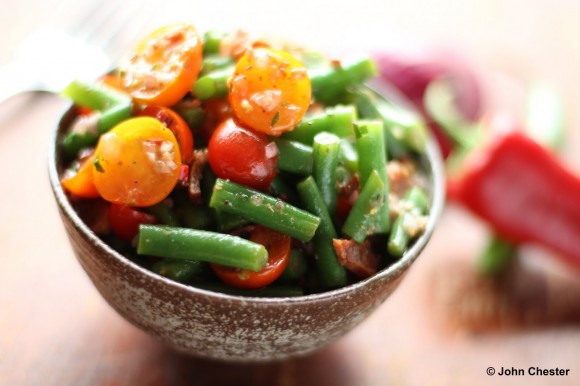Green Bean Salad with Heirloom Cherry Tomatoes