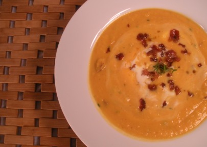 Roasted Maple Butternut Squash Soup
