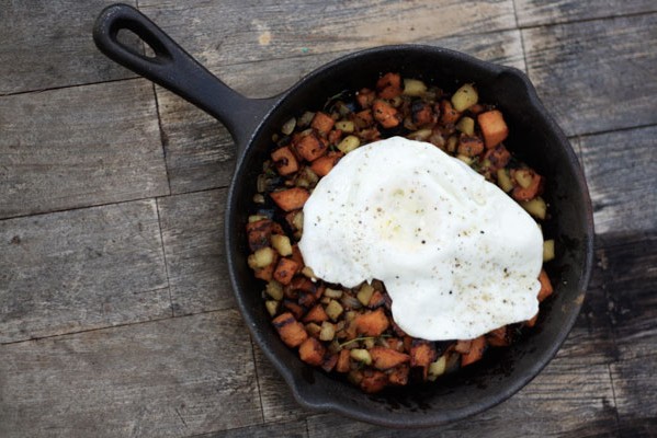 Curried Sausage and Sweet Potato Hash