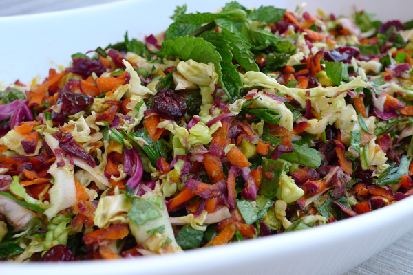 Herb Slaw with Ginger Cumin Dressing