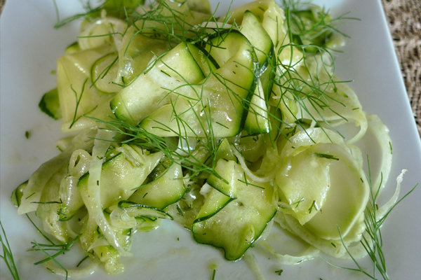 Truffled Zucchini and Fennel Salad