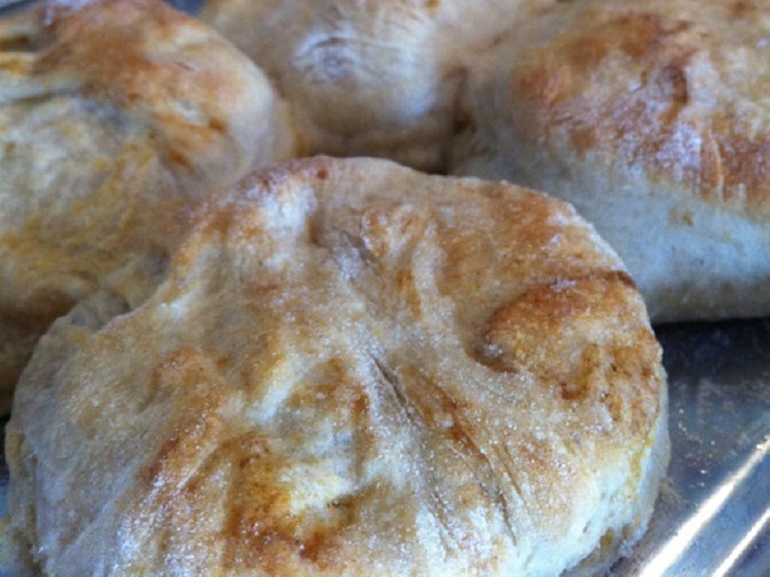 Fluffy Sourdough Biscuits