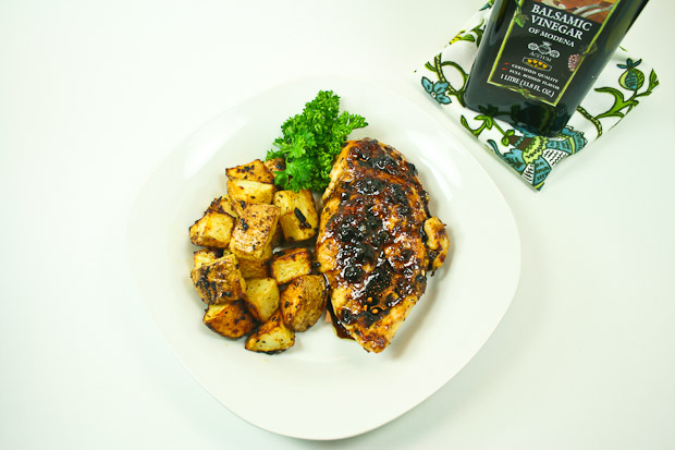 Citrus Balsamic Chicken With Buttery Herb-Roasted Potatoes