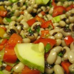 Sprouted Black Eyed Pea Summer Salad Recipe